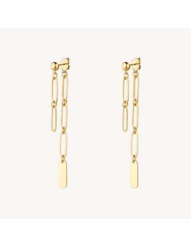 Orecchini pendenti BROSWAY Essential in Acciaio 316L dorato BNL100 ...