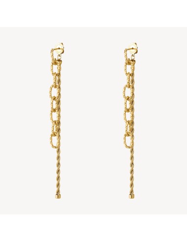 Orecchini pendenti BROSWAY Essential in Acciaio 316L dorato BNL084 ...