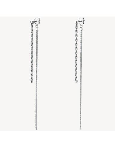 Orecchini pendenti lunghi BROSWAY Essential in Acciaio 316L BNL093 ...