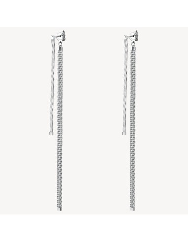 Orecchini pendenti lunghi BROSWAY Essential in Acciaio 316L BNL085 ...