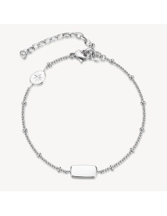 Bracciale BROSWAY Essential in Acciaio 316L BNL073 con piastrina ce...