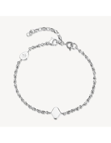 Bracciale BROSWAY Essential in Acciaio 316L BNL075 con piastrina ce...