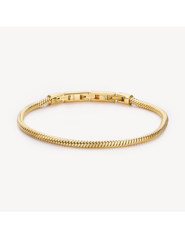 Bracciale catena spiga Uomo BROSWAY Riptide in Acciaio dorato BTD02...