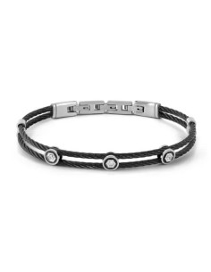 Bracciale Uomo NOMINATION Sealover in acciaio satinato e dettagli p...