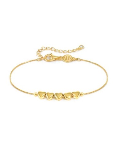 Bracciale NOMINATION Armonica in argento 925 dorato 5 CUORICINI 241...
