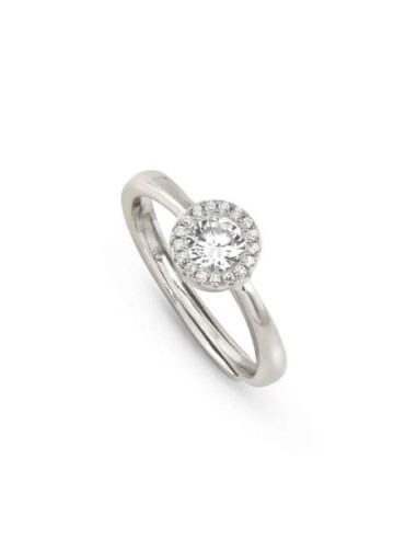 Anello regolabile NOMINATION Seidivina in argento 925 con cristalli...