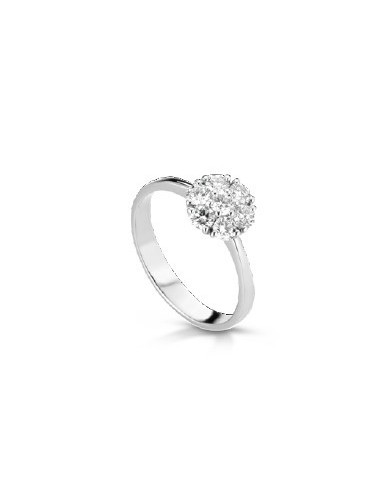 Anello in oro bianco 18Kt con diamanti B-ANNARCISO/1 only 742,00 € ...