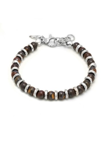 Bracciale Uomo GIOVANNI RASPINI Tango Occhio di Toro in argento 925 e occhio di Toro 11368L