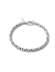 Bracciale Uomo GIOVANNI RASPINI Treccia Grande in argento 925 12236L