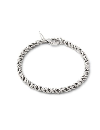 Bracciale Uomo GIOVANNI RASPINI Treccia Grande in argento 925 12236L
