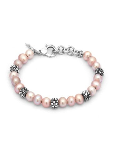 Bracciale GIOVANNI RASPINI Blossom in argento 925 e perle rosa naturali 11942