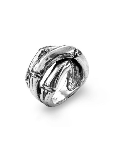 Anello GIOVANNI RASPINI Bambu in argento 925 09686/16 Misura 16  a ...