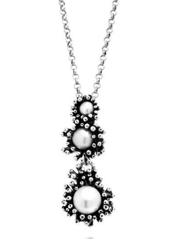 Collana GIOVANNI RASPINI Anemone Mini in argento 925 e perle naturali 11263