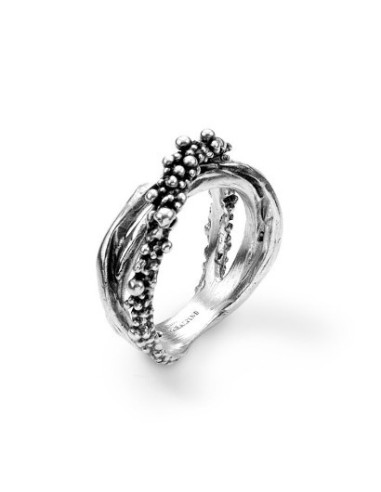 Anello GIOVANNI RASPINI Petit Perlage Piccolo in argento 925 10251/...