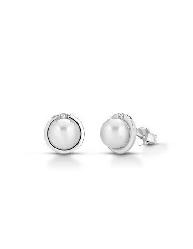 Orecchini in oro con diamanti naturali e perle B-3073B/2 only 279,3...