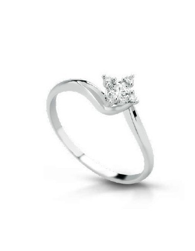 Anello in oro bianco 18Kt con diamanti naturali C-ANWIND/3 only 536...