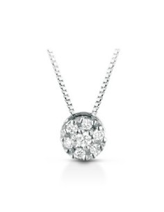 Girocollo in oro bianco 18Kt con diamanti naturali C-CIOFOR-TOND/3 ...