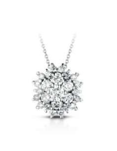 Acquista Girocollo in oro bianco 18Kt con diamanti naturali C-CIOAR...