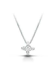 Girocollo in oro bianco 18Kt con diamanti naturali C-CIOTIP/3 only ...