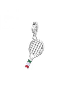 Charm ROSATO Storie in argento 925 con smalti RZ233R Racchetta Da T...