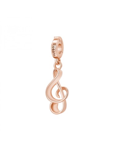 Charm ROSATO Storie in argento 925 placcato oro rosa RZ237 Chiave d...