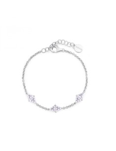 Bracciale morbido Rosato Vittoria in argento 925 con cristalli RZVT...