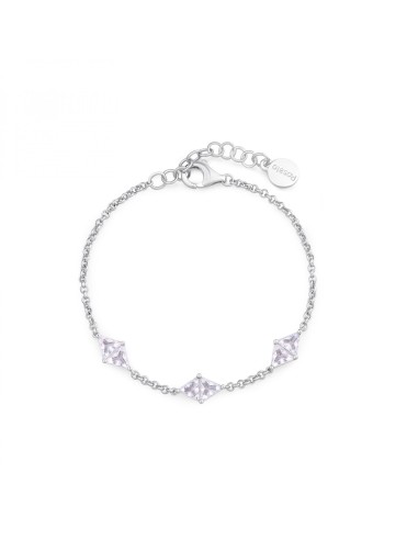 Bracciale morbido Rosato Vittoria in argento 925 con cristalli RZVT...