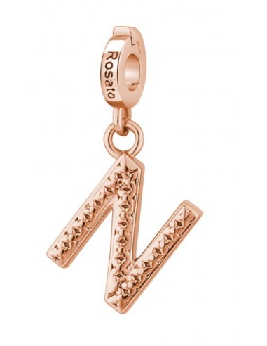 Charm ROSATO Storie in argento 925 placcato oro rosa RZ092 N Unicit...
