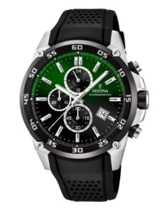 Orologio FESTINA The Originals F20330/B Verde/Nero con cinturino in...