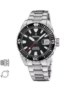 Orologio FESTINA The Originals F20669/3 Nero con cinturino in accia...