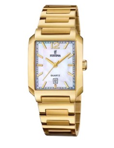 Orologio FESTINA On The Square F20680/2 Beige con cinturino in acci...