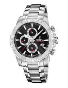 Orologio FESTINA Timeless Chronograph F20704/6 Nero con cinturino i...