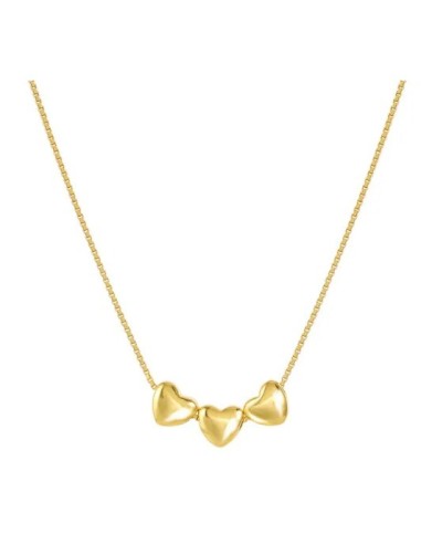 Collana NOMINATION Armonica in argento 925 dorato 3 CUORICINI 24130...