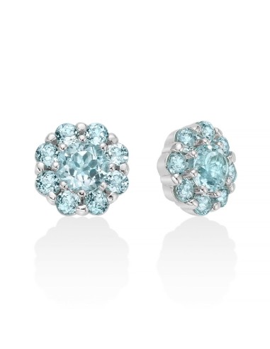 Acquista Orecchini MILUNA in argento 925 con topazio taglio brillan...