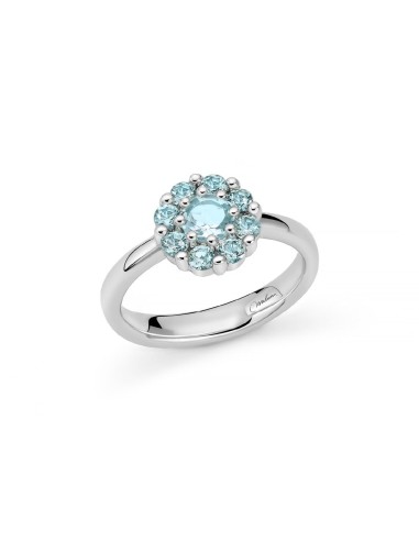 Acquista Anello MILUNA in argento 925 con topazio taglio brillante ...