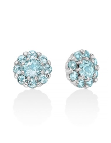 Acquista Orecchini MILUNA in argento 925 con topazio taglio brillan...