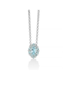 Collana MILUNA in argento 925 con topazio taglio navette CLD4798 on...