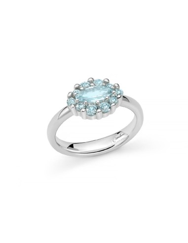 Acquista Anello MILUNA in argento 925 con topazio taglio navette LI...