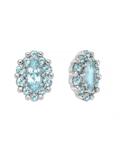 Acquista Orecchini MILUNA in argento 925 con topazio taglio navette...