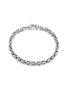 Bracciale Uomo GIOVANNI RASPINI Bizantina Quadra Piccola in argento 925 11065L