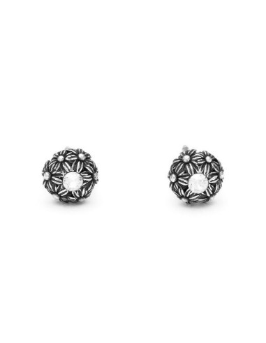 Orecchini GIOVANNI RASPINI Mini Margherite e zircone in argento 925 11822