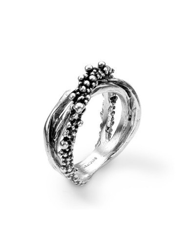 Anello GIOVANNI RASPINI Petit Perlage Piccolo in argento 925 10251/...