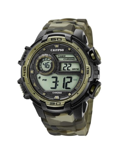 Orologio CALYPSO Digital For Man K5723/6 Camo only 39,00 € on OroFa...