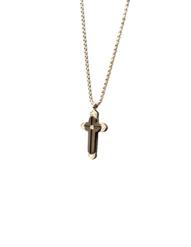 Collana ZANCAN Uomo in acciaio con pendente croce EHC213  a solo 52...