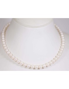 Collana in oro bianco 18Kt con perle B-105B/2+ only 216,30 € on Oro...