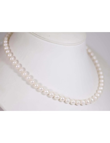 Collana in oro bianco 18Kt con perle B-105B/2+ only 216,30 € on Oro...