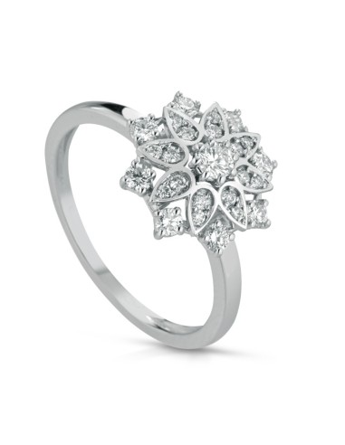 Anello in oro bianco 18Kt con diamanti naturali F-ANALYA/1 only 944...