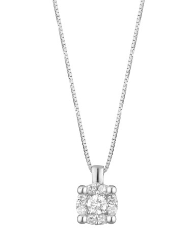 Girocollo in oro bianco 18Kt con diamanti naturali F-CIODEA/2 only ...
