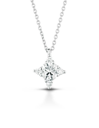 Girocollo in oro bianco 18Kt con diamanti naturali F-CIOWIND/1 only...