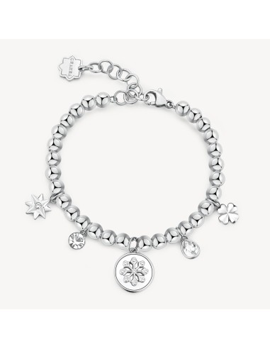 Bracciale BROSWAY Chakra in acciaio 316L BHKB244 Fiocco di Neve/Leg...